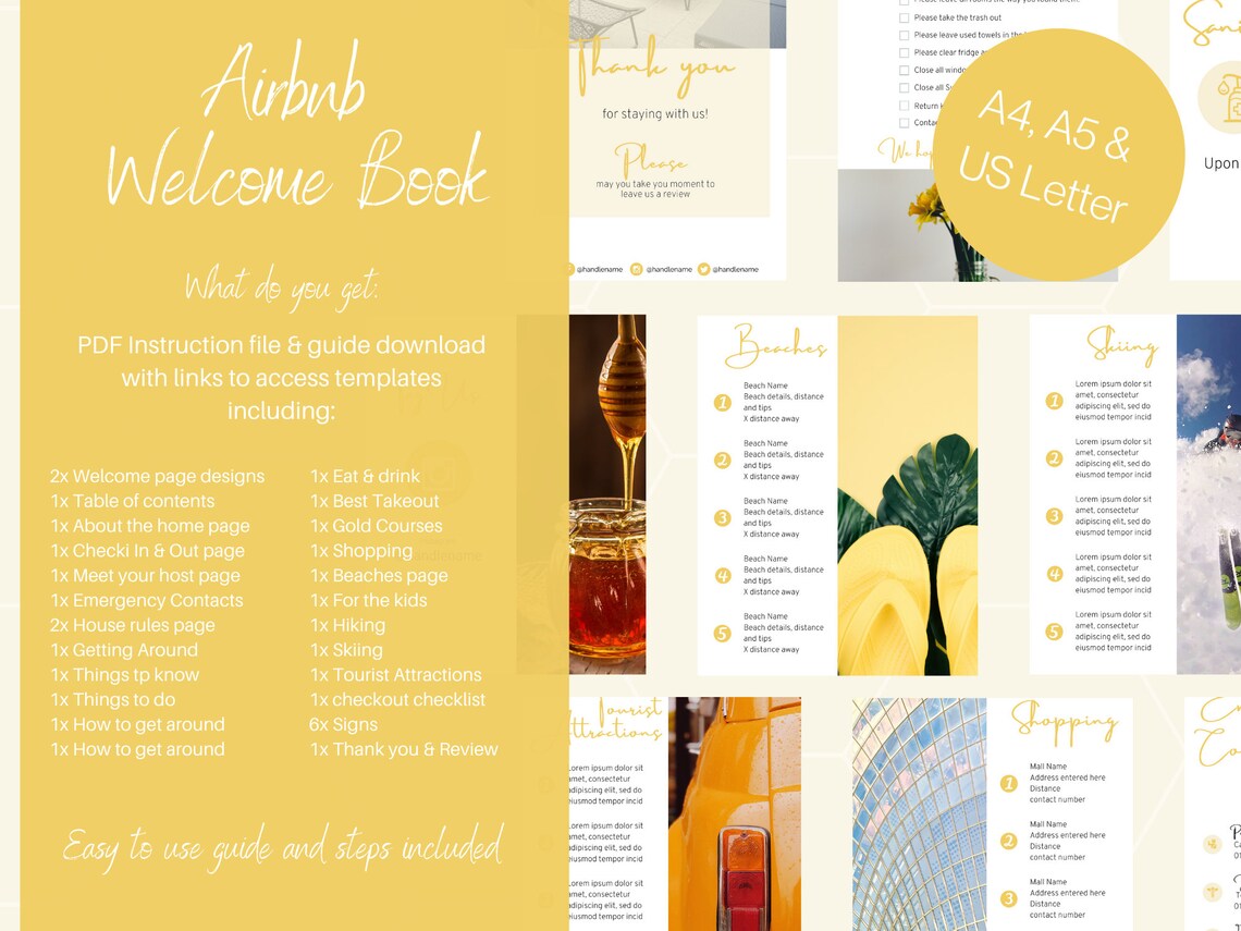 etsy airbnb welcome book etsy airbnb welcome book