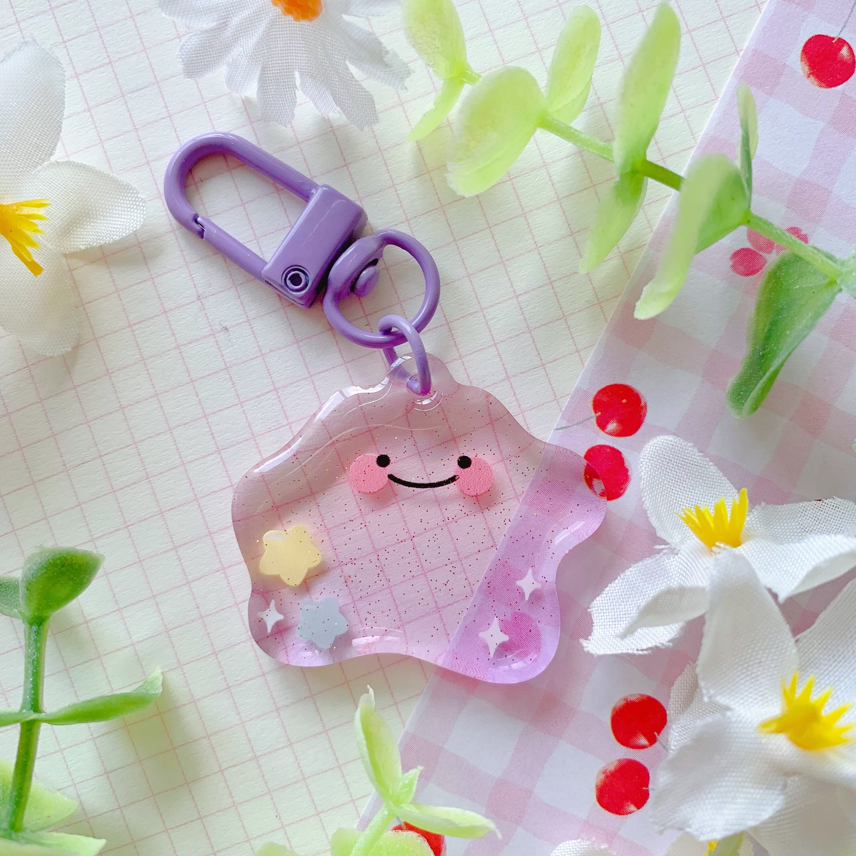 Cute Kawaii Sanrio acrylic shaker flat back charms