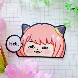 Heh Peeker | Holographic Vinyl Sticker