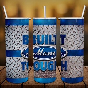 Mom Tough Personalized 20 oz skinny Tumbler