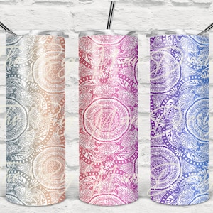 Cuss Word Mandala Personalized 20 oz skinny Tumbler | Curse Word Tumbler | Bad Word Tumbler