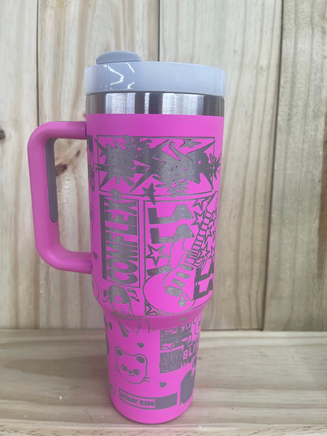 【韓国スタバ】25KIDS★SS Sticker Tumbler 355 +Bottle Bag Set 210.jpg