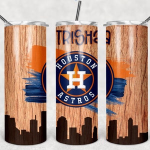 Sports Team Astros Cityscape Personalized 20 oz skinny Tumbler