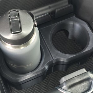 Dual Water Bottle 4" Center Console Caddy for 5th Gen Ram Trucks (2019+) 1500 / 2500 / 3500