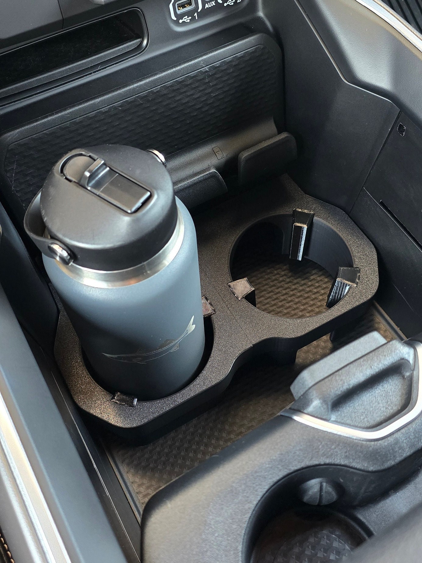Center Console Large Bottle Holder for 2019+ Ram Trucks 1500 / 2500 / 3500 (Premium)