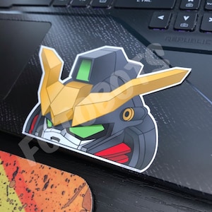 Anime Mecha Deathcythe Laptop Peeker Sticker