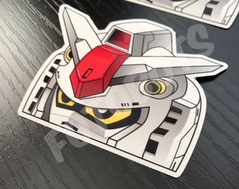 Anime Mecha RX-78-2 Laptop Peeker Sticker