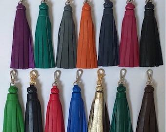 Handmade Real Leather Tassel, Bag Accessories, Birthday gift, Christmas, Mother's day, Valentine's, Unisex, etc