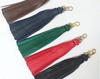 Handmade Real Leather Tassel, Bag Accessories. Birthday gift, Christmas, Mother's day, Valentine's, Unisex etc