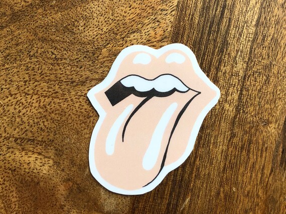aesthetic rolling stones sticker aesthetic sticker boho pink etsy denmark
