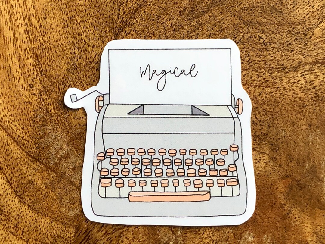 Typewriter Sticker, Aesthetic Stickers, Sticker, Boho Aesthetic ...