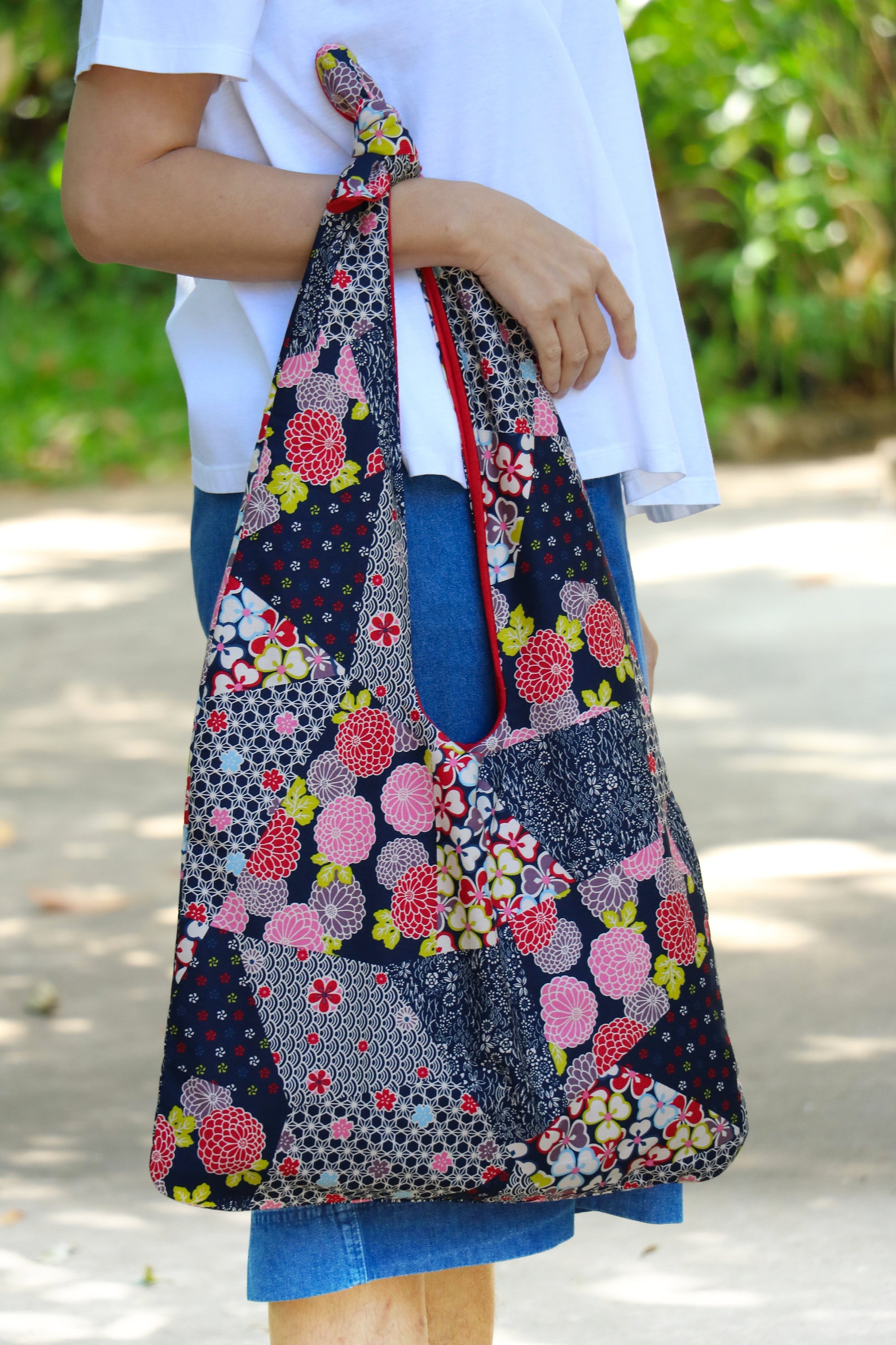 Reversible Tote Bag Pattern PDF File - Instant Download Boho Market Bag ...