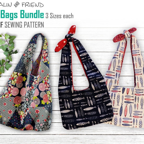 Printable Tote Bag Sewing Pattern Tutorial - Instant Download Reversible Knot Tote Bag Pattern for Everyday Wear & Gift | Gift for Loved One