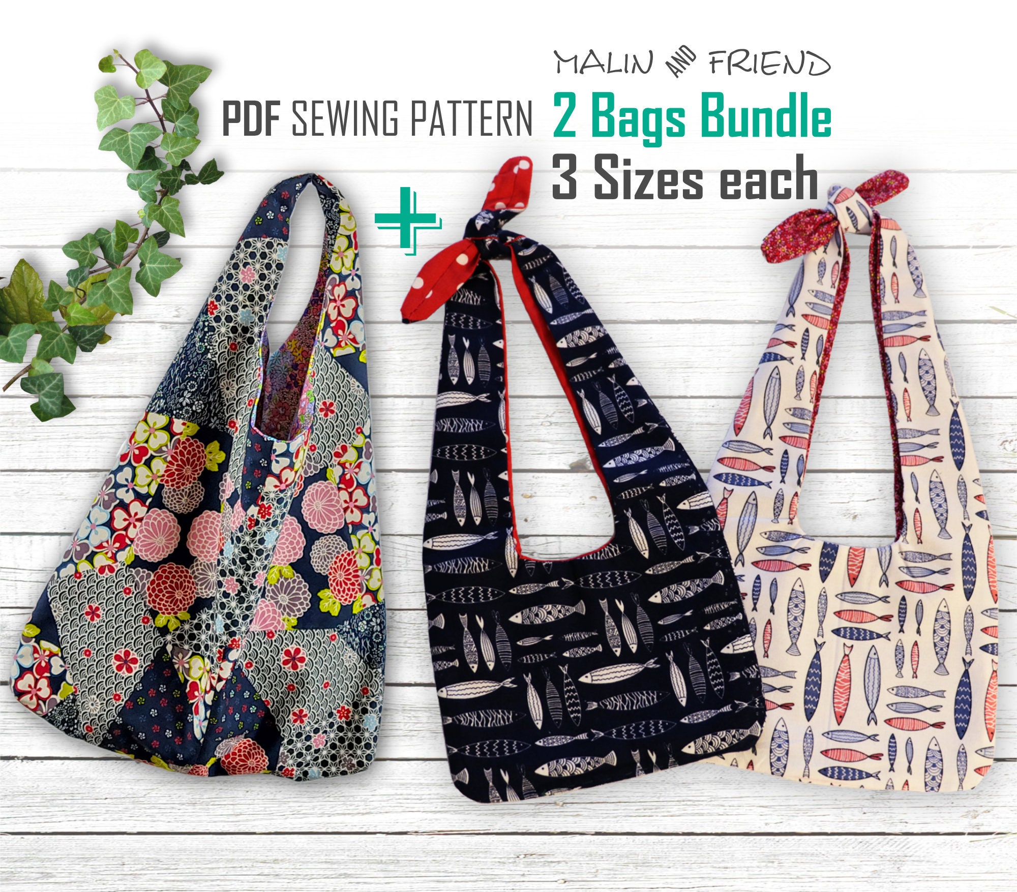 Reversible Tote Bag,rversible Tote Bag,pdf Sewing Pattern,boho Bag