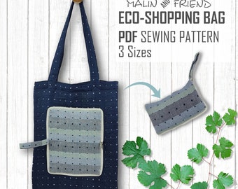 Eco-friendly Foldable Tote bag,Sewing Bag pattern,Market bag,Bag,PDF download,Book bag, Tote bag with pocket,Teacher bag,,Every day bag