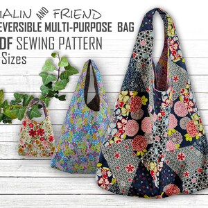 Printable Tote Bag Sewing Pattern Tutorial - Instant Download ...