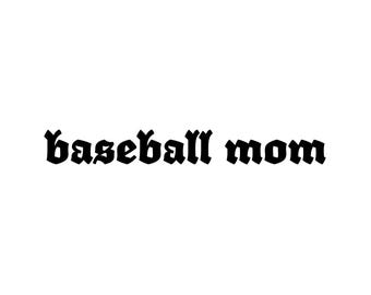 SVG File | Baseball Mom | Instant Download | Scalable Cut File | svg eps pdf | Cutting Machines  | Vinyl Paper | Lifestyle Aesthetic