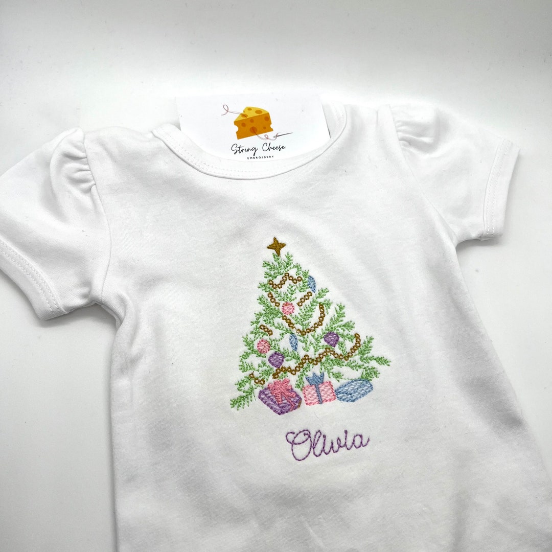 Classic Christmas Tree Onesie Christmas Onesie for Baby Etsy