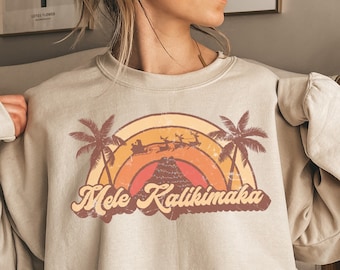 Mele Kalikimaka Sweatshirt: Hawaiian Christmas Holiday Shirt