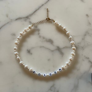 Harry Golden Necklace Pearl Beaded 