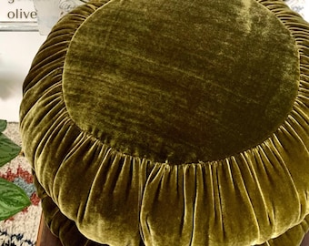 Sun Cushion | Handmade Silk Velvet Accent Pillow - Your Choice of Color!
