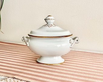 Vintage Andrea by Sadek Porcelain Serving Dish | Decorative Covered Vegetable or Sugar Bowl