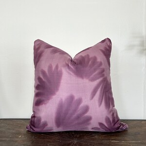 oreiller Sari indien vintage, oreiller décoratif violet, taie d'oreiller, taie d'oreiller 20x20 image 4
