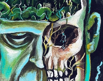 Classic Monsters Head Anatomies Canvas Prints