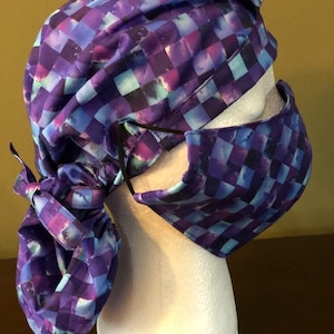 Blue and purple squares