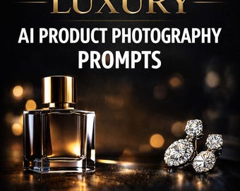 Luxury AI Product Photography Prompts High End Editorial Lifestyle Images for Etsy Sellers