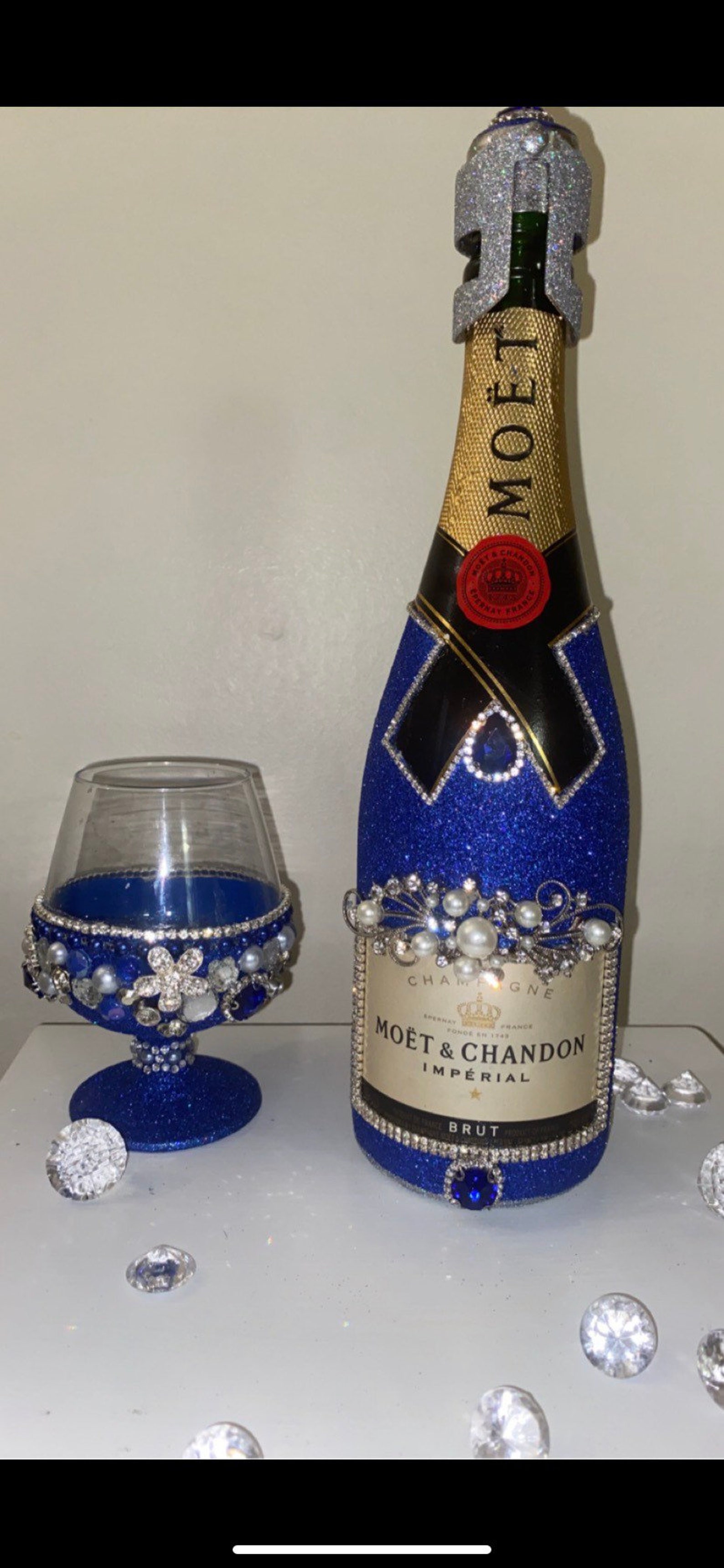 Large Glamour Sparkly Liquor Bottles many options one price Etsy