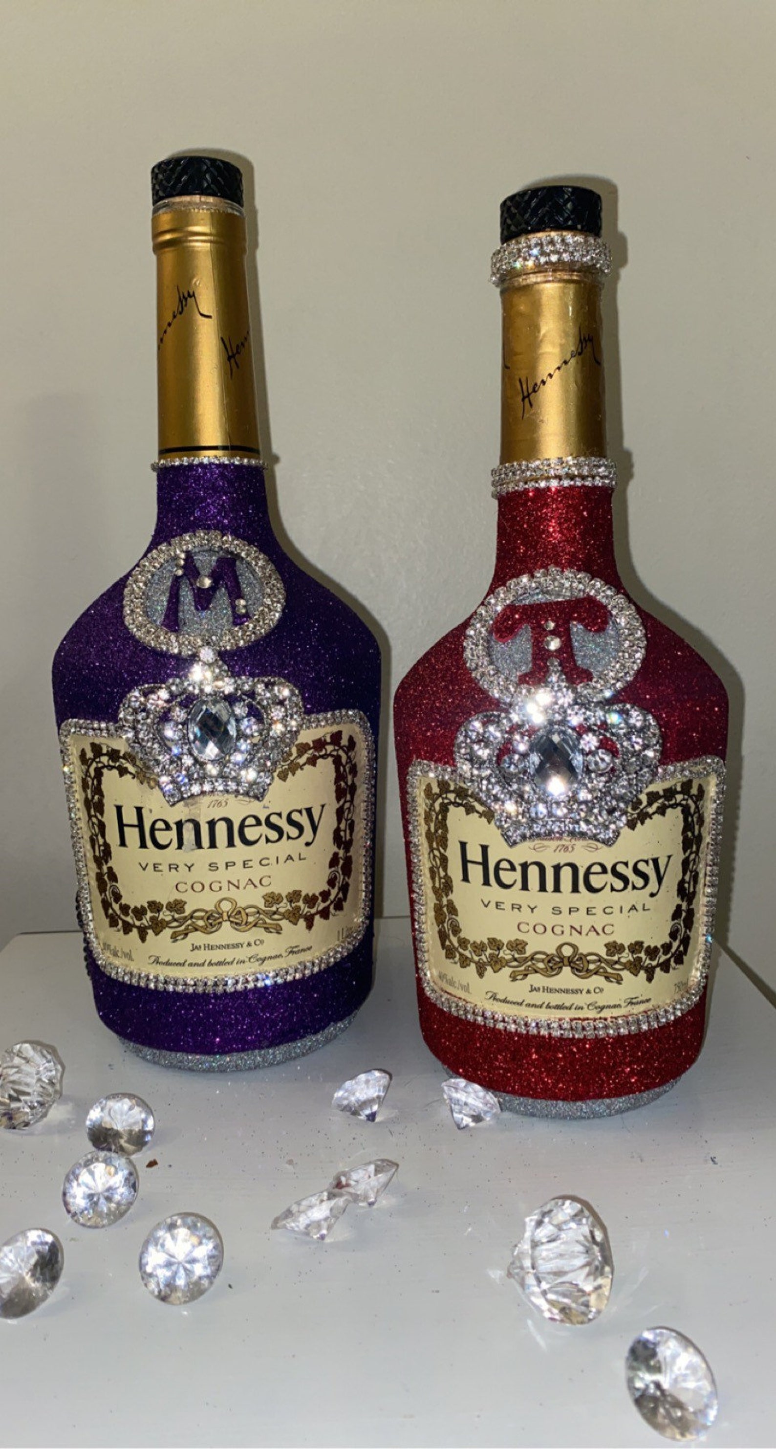 Large Glamour Sparkly Liquor Bottles many options one price Etsy