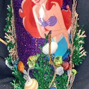 Benutzerdefinierte Glitzer Disney inspiriert die kleine Meerjungfrau Ciroc Flasche