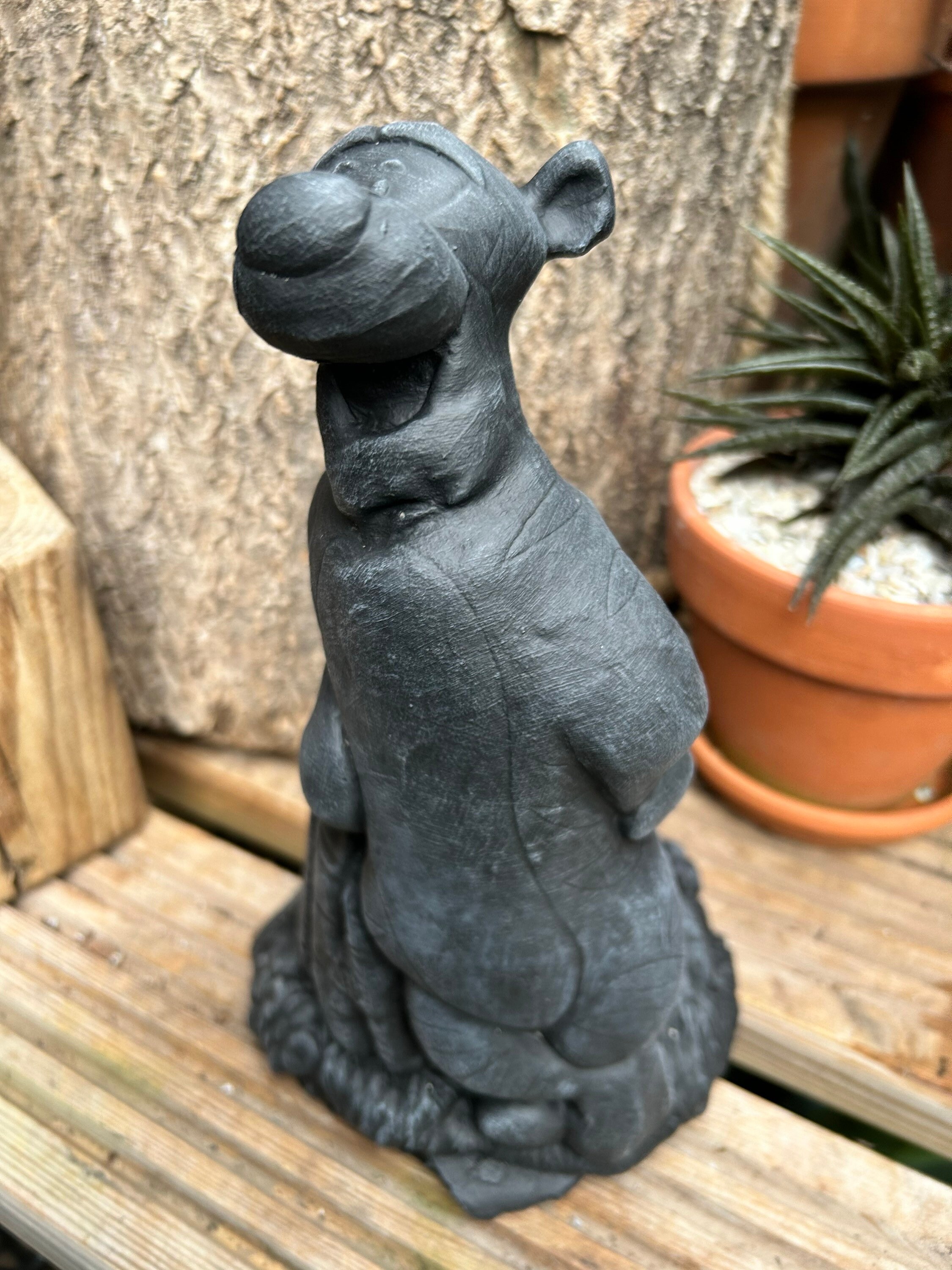 Stone/cre Disney Style Posing Tigger Garden Statue or Home Etsy UK