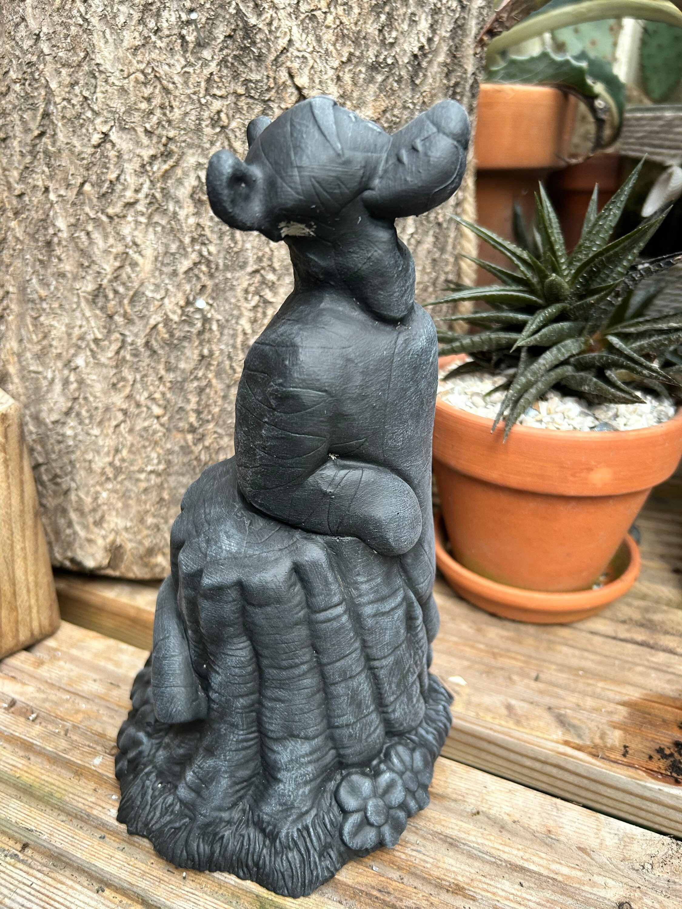 Stone/cre Disney Style Posing Tigger Garden Statue or Home Etsy UK