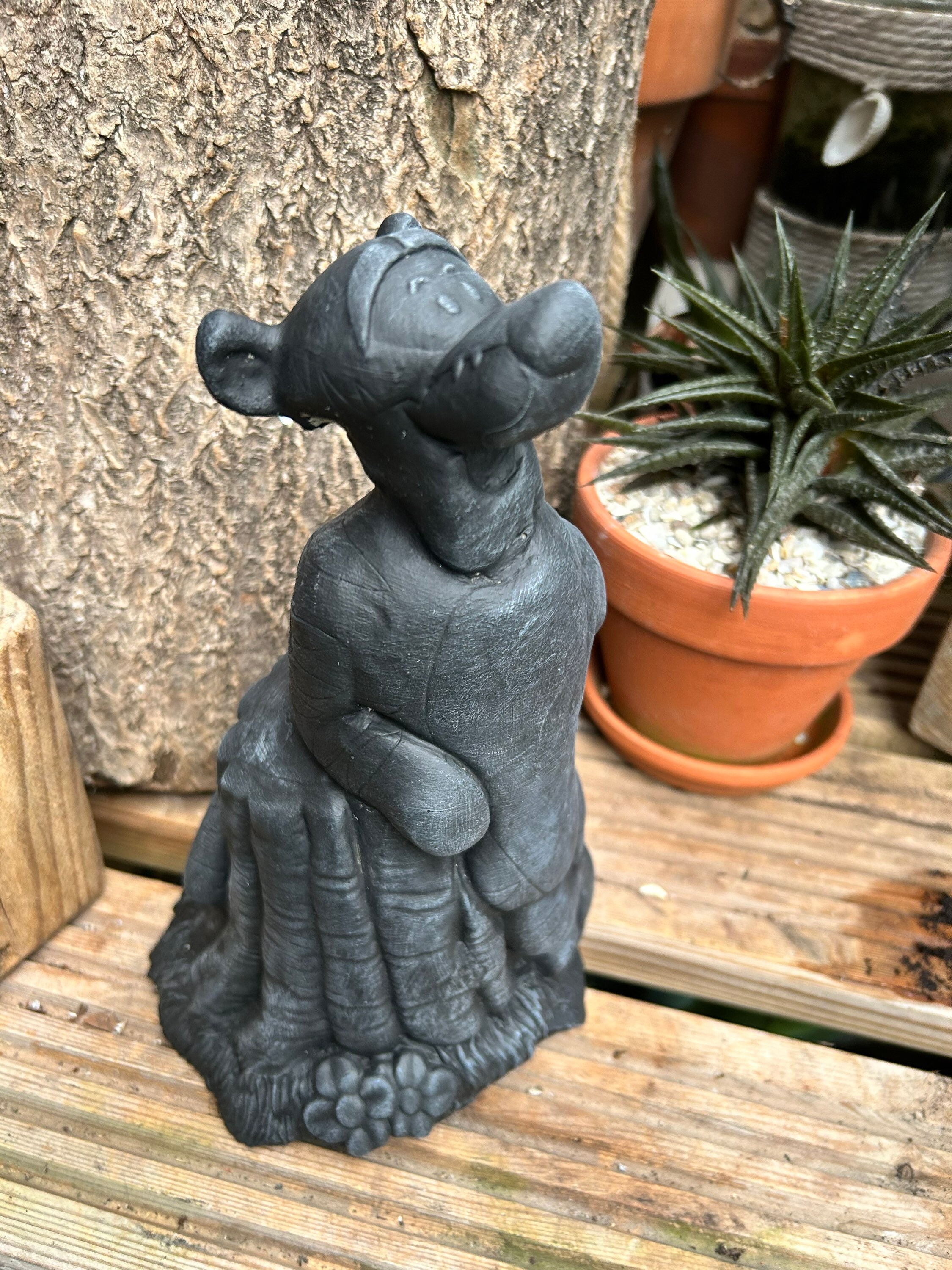 Stone/cre Disney Style Posing Tigger Garden Statue or Home Etsy UK