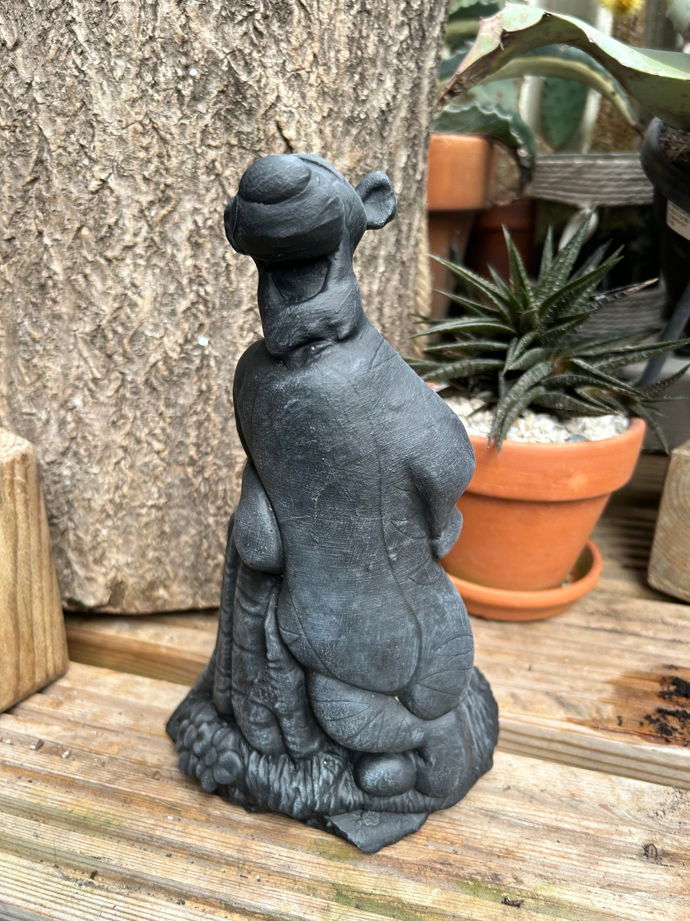 Stone/cre Disney Style Posing Tigger Garden Statue or Home Etsy UK