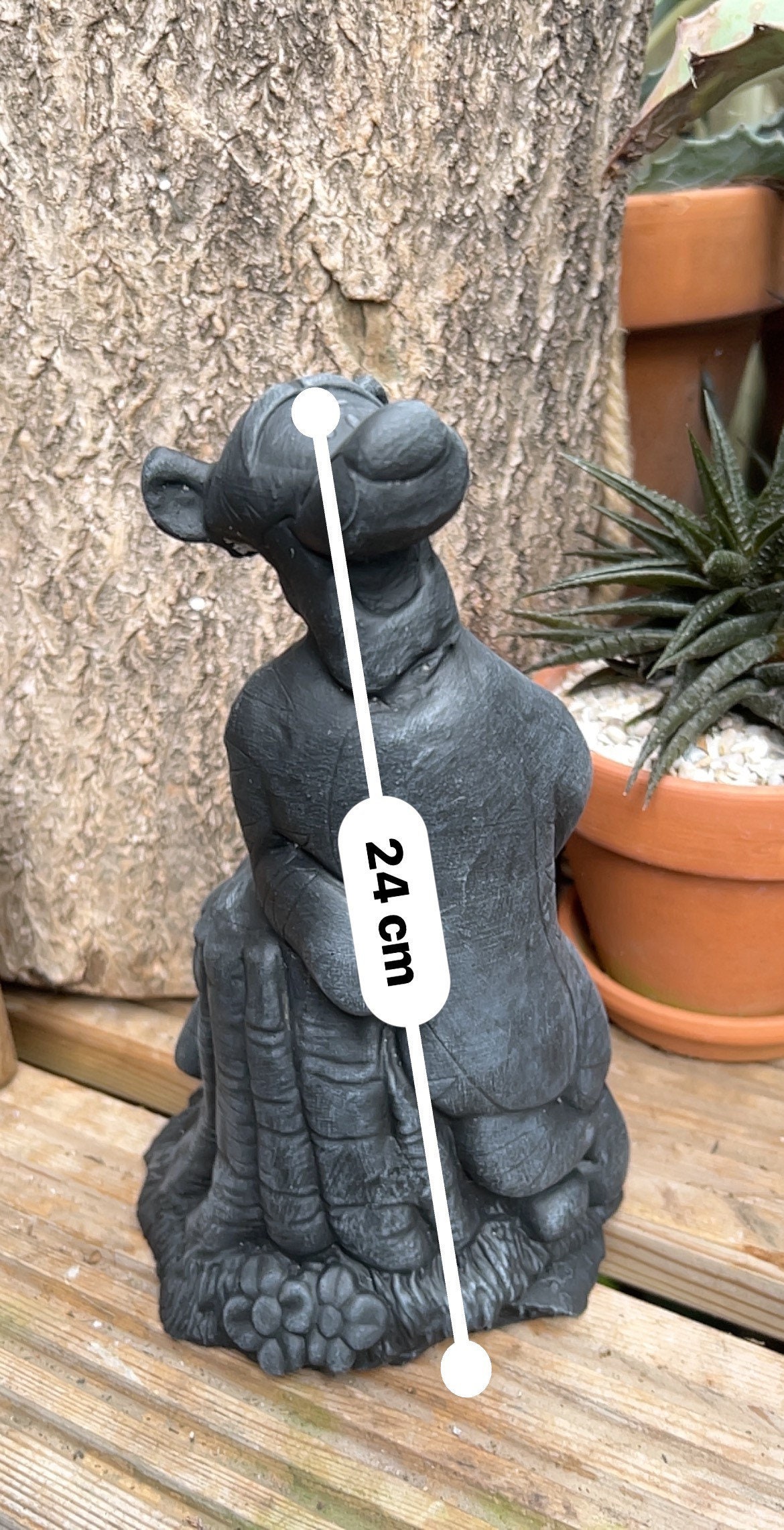Stone/cre Disney Style Posing Tigger Garden Statue or Home Etsy UK