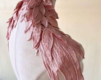 Spiegel Paar Engelsflügel Schichtstoff Feder Flügel Schultern Dekor für Abendkleid, Kostüme