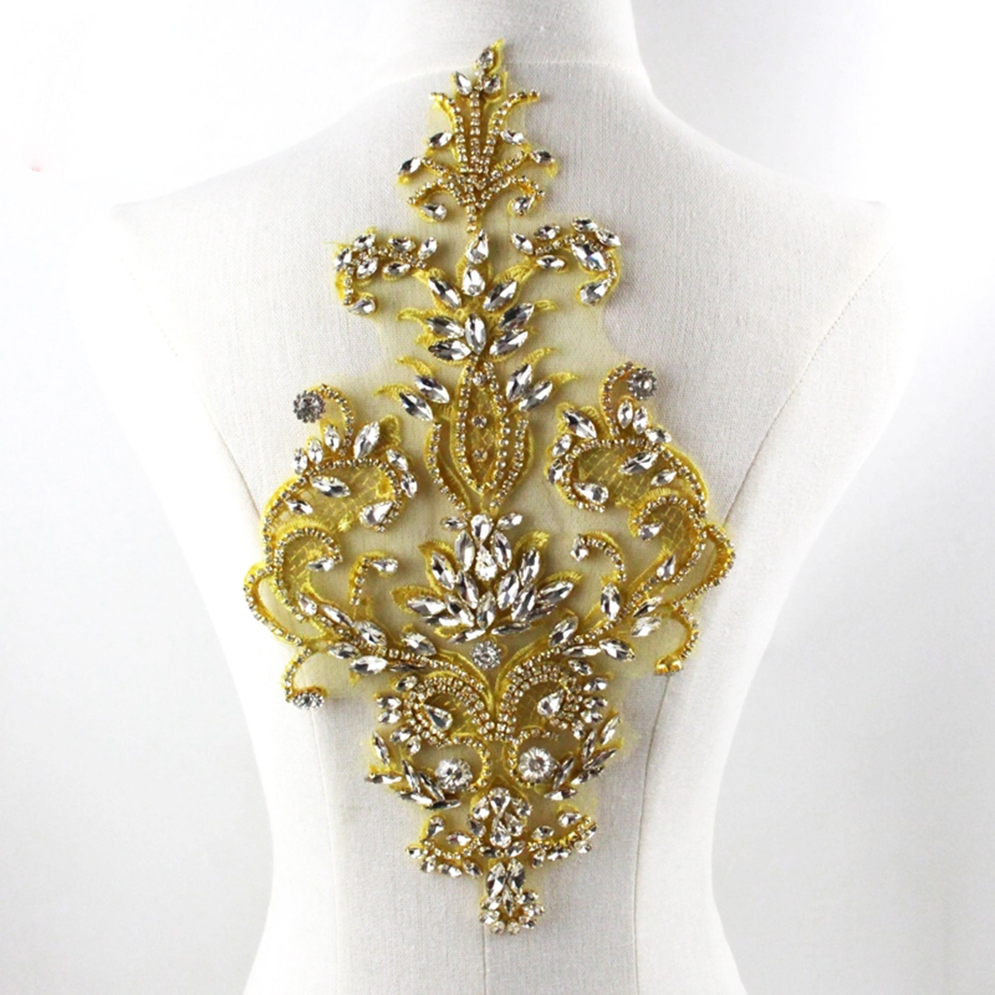 Gold Rhinestone Applique  Sophia - Totally Dazzled