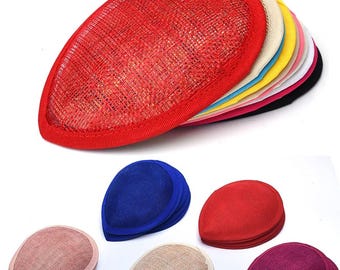 13 cm Waterdrop Sinamay Hut Halter Fascinator Sinamay für die Hochzeitskirche