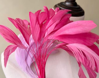 7.1'' Stripped Coque Feathers Assorted Color  Millinery Feathers for Prom Party
