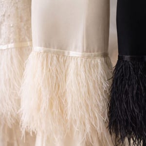 35 Colors Ostrich Feather Fringe Colorful and Fur Feathers for Prom Fringe Dress