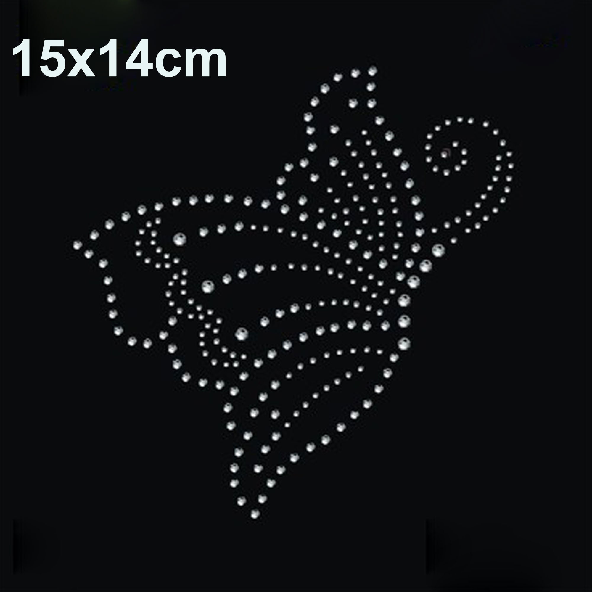 Bling Rhinestone Butterfly Iron on Transfer Hotfix Transfer on Design ...