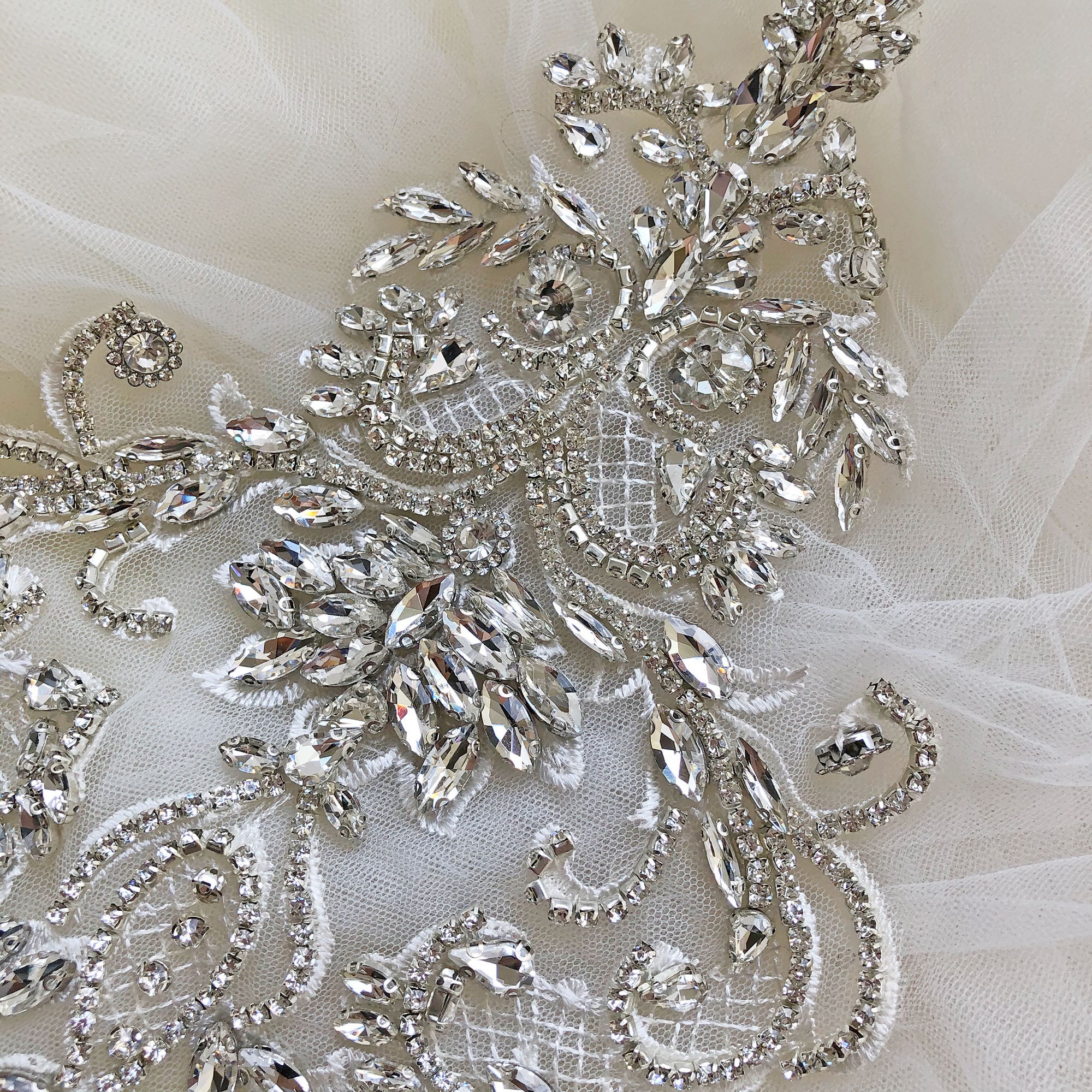 Strass applicatie 'vallende ster' - Seegers Fournituren
