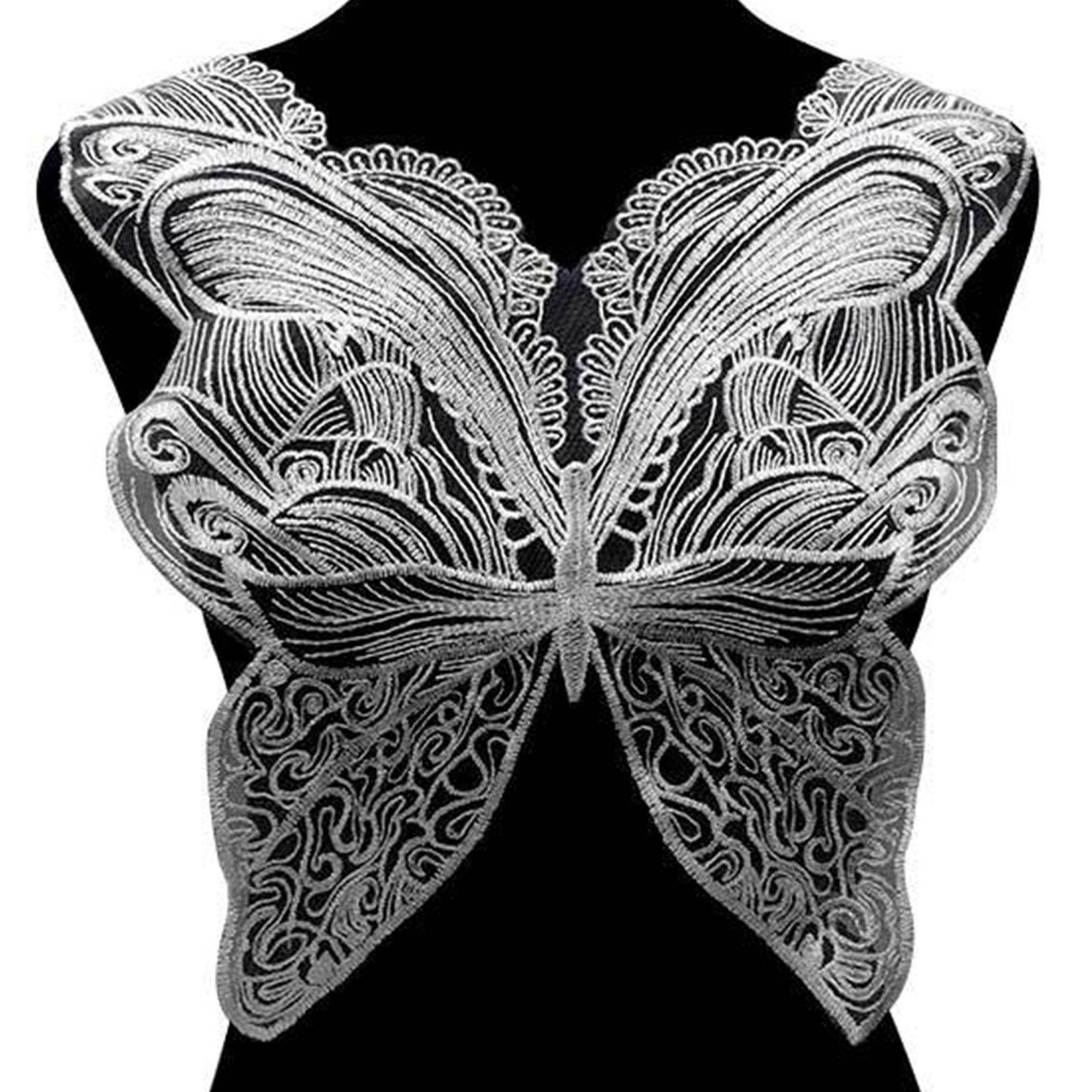 Butterfly Fabric Bodice Applique Embroidery Neckline Trim Etsy