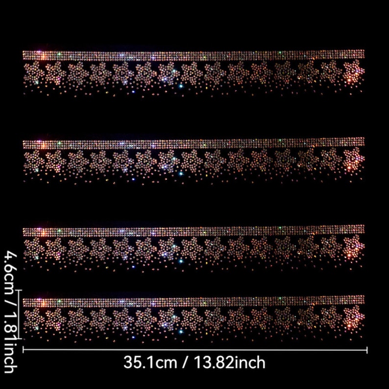 Bling Rhinestone Transfer Iron on Transfer Design Sheet for Clothing ...