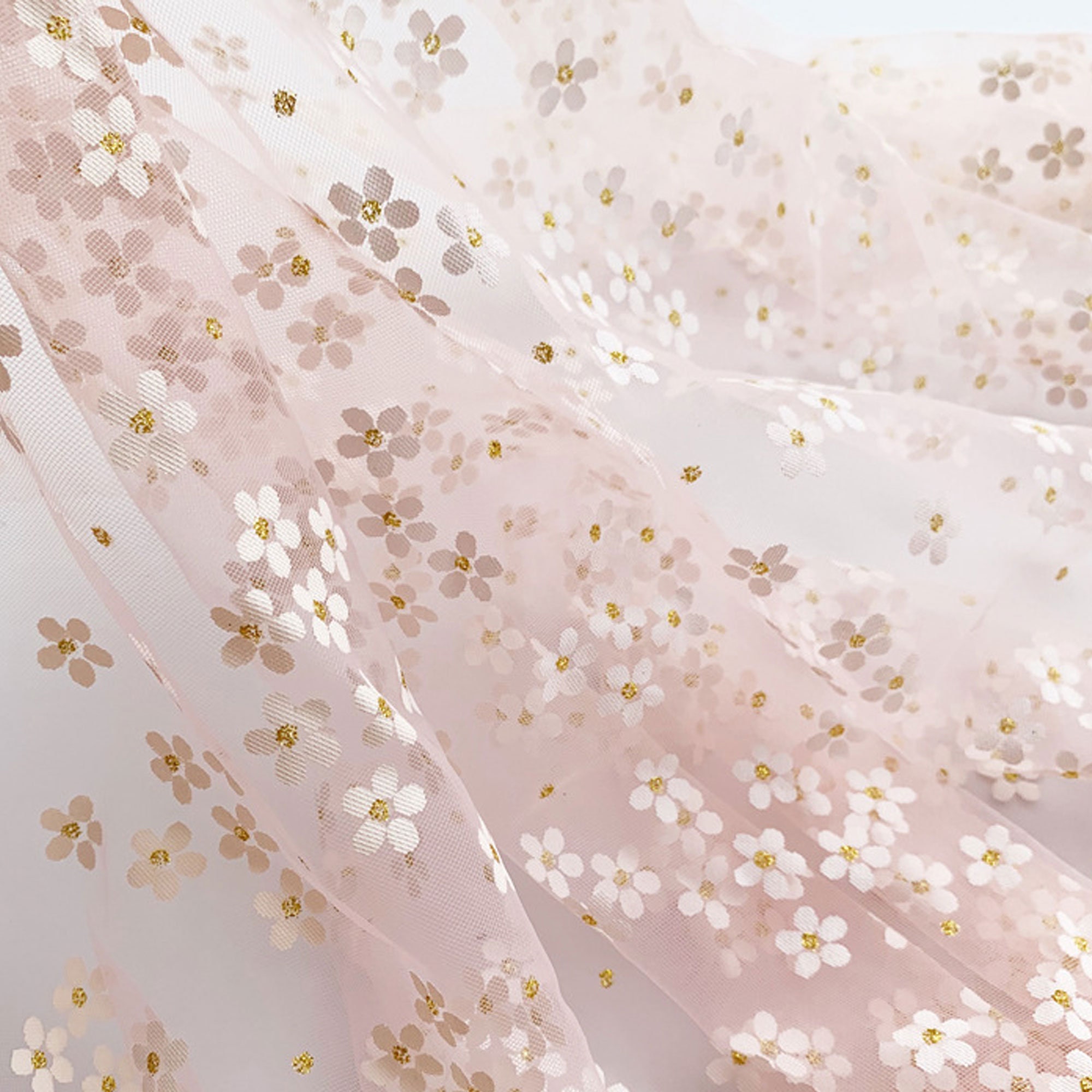 Delicate Flower Print Dress Lace Fabric By the yard Soft Lace Etsy