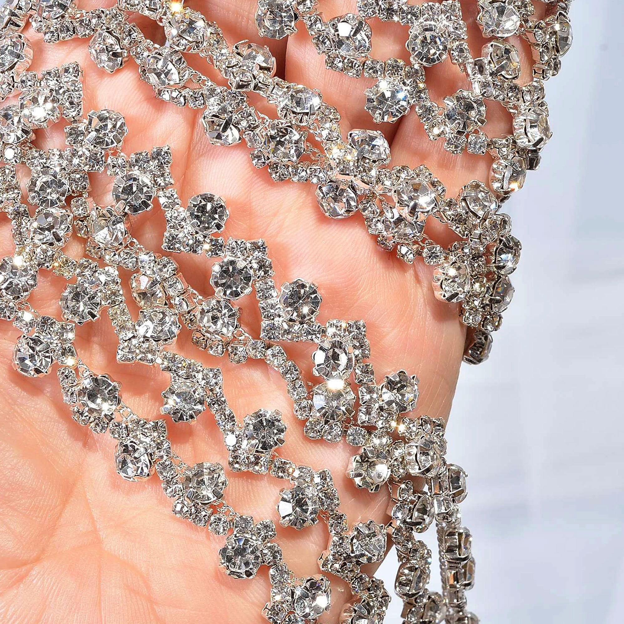 Rhinestone chain hotsell belt
