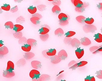 Red Glitter Strawberry Mesh Fabricpink Fabricdiy Costumes - Etsy